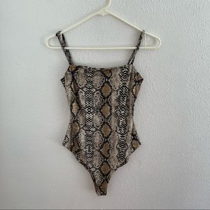 Princess Polly snakeskin bodysuit